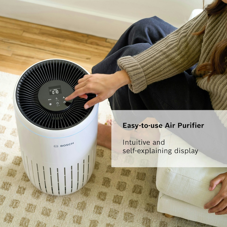 image 1 of Bosch Air 4000 Air Purifier for up to 62.5 m² - Removes efficiently Dirt with HEPA Filter, Smart Sensor, Quiet Mode - Suitable for Allergy Sufferers