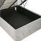 image 5 of Interiors By Premier Elegant Kingsize Grey Brush Velvet Ottoman Bed, Durable Velvet Bed For Bedroom, Compact Diamont Tufted Bed