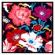 image 1 of Bright flowers on dark background (Picture Frame) Black | L