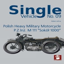 Single Vehicle Polish Heavy Military Motorcycle P.z.inz. M 111 "sokol 1000: