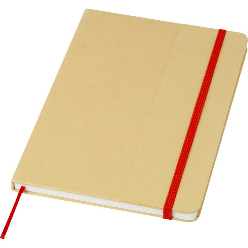 image 1 of Nelida Hard Cover Recycled A5 Notebook - Red - One Size