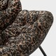 image 5 of OHS Printed Fleece Rocking Chair Upholstered Metal Frame Cushioned