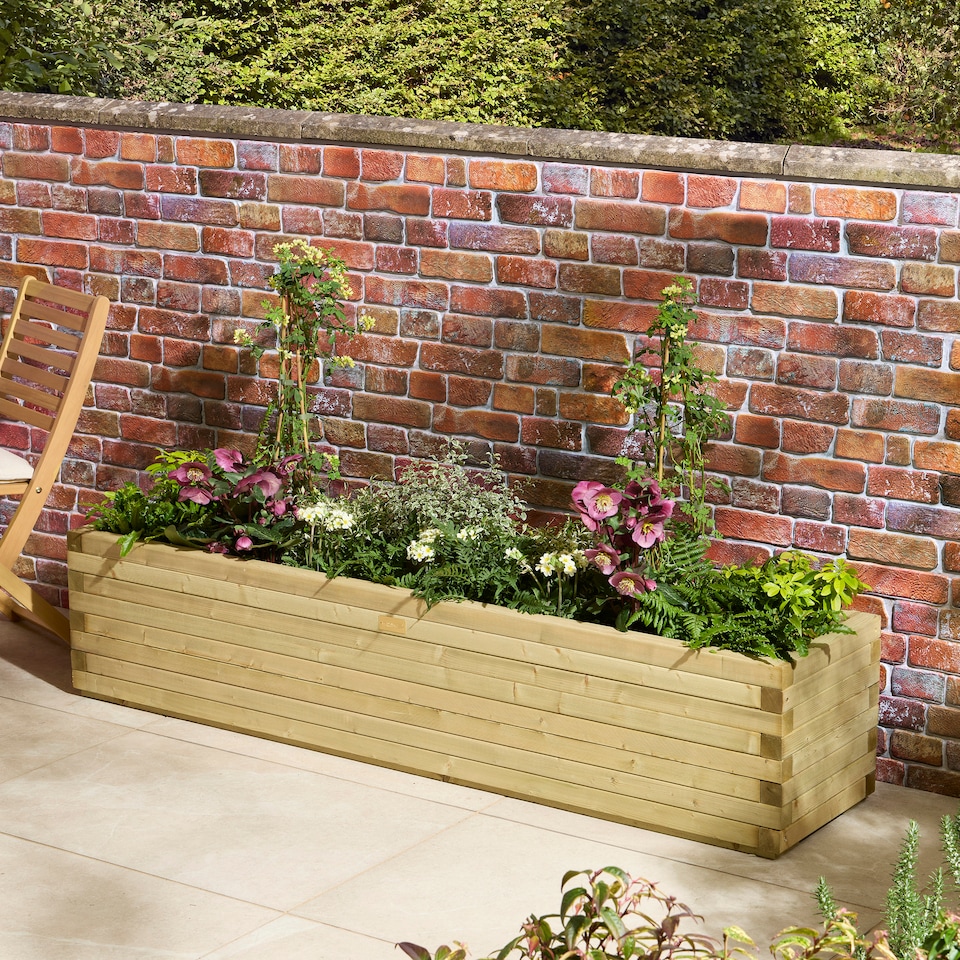 image 1 of Rowlinson Premier Patio Trough Planter 2m
