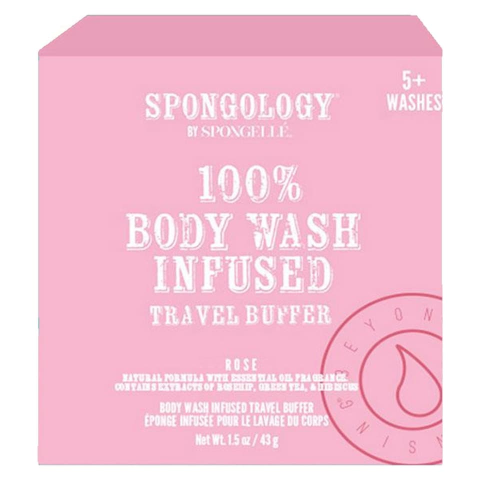 Spongelle Body Wash Travel Buffer Rose 43g