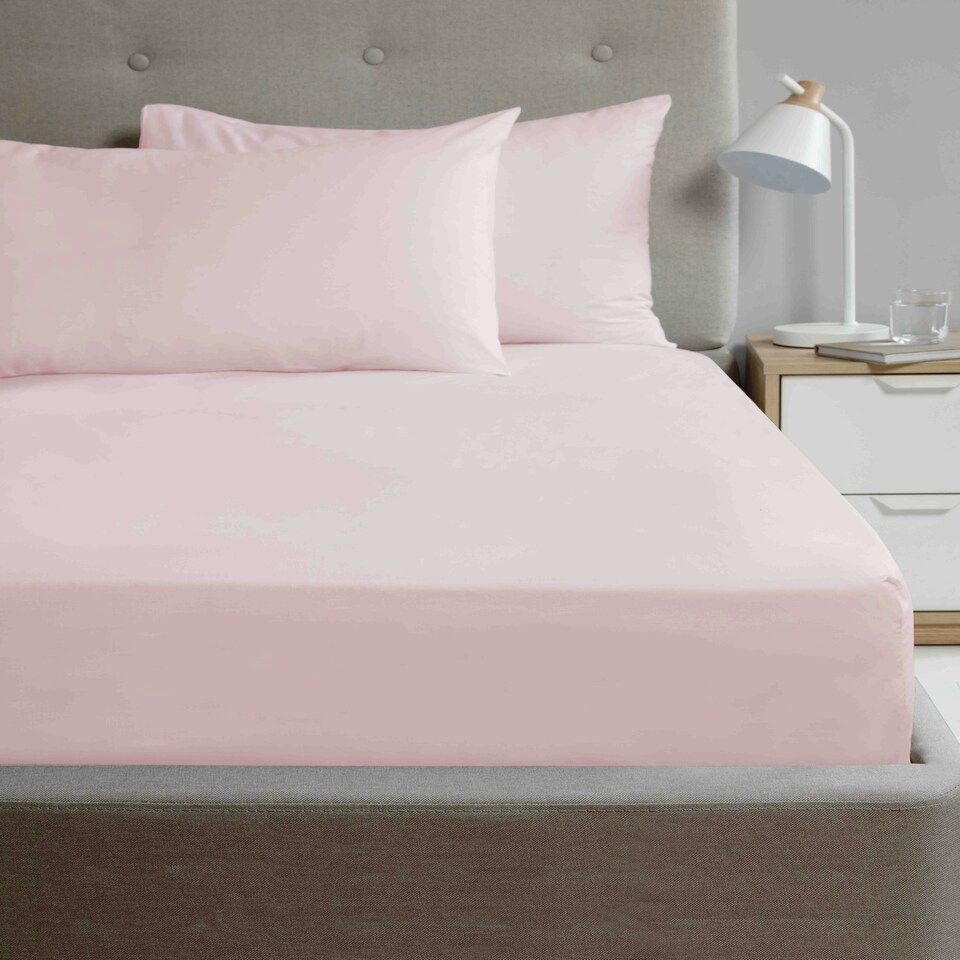 image 1 of So Soft Microfibre 180 Thread Count Sheet Set Pink | Single