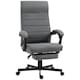 image 9 of Vinsetto High-Back Home Office Chair with Adjustable Height and Footrest, Grey