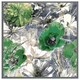image 4 of Green flowers (Picutre Frame) Brown | Oak | XS