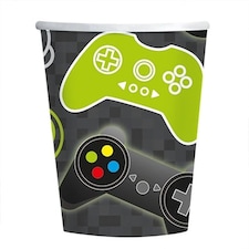 Level Up Gaming Paper Cups 250ml - Pack of 8
