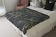 image 3 of Green Palm On Black Blanket | Multi