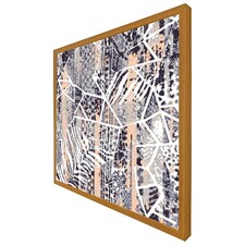 Grunged print (Picture Frame) Brown | Oak | XS