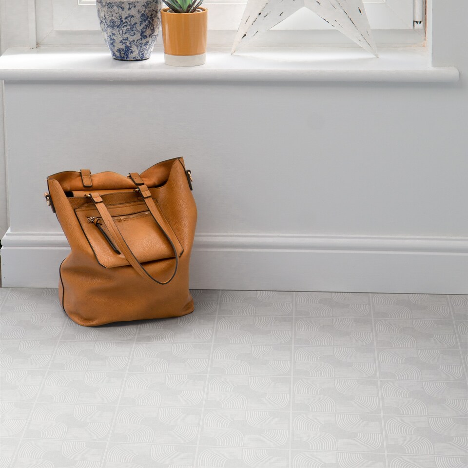 image 1 of d-c-fix Soft Angles 30.48 x 30.48cm Self-adhesive Vinyl Floor Tiles Pack 33 | 3sqm