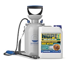 NOPE Bed Bug Killer Spray Treatment (5L & Sprayer) Odourless & Non-Staining for Mattress, Carpets, Bed Frames, Furniture.