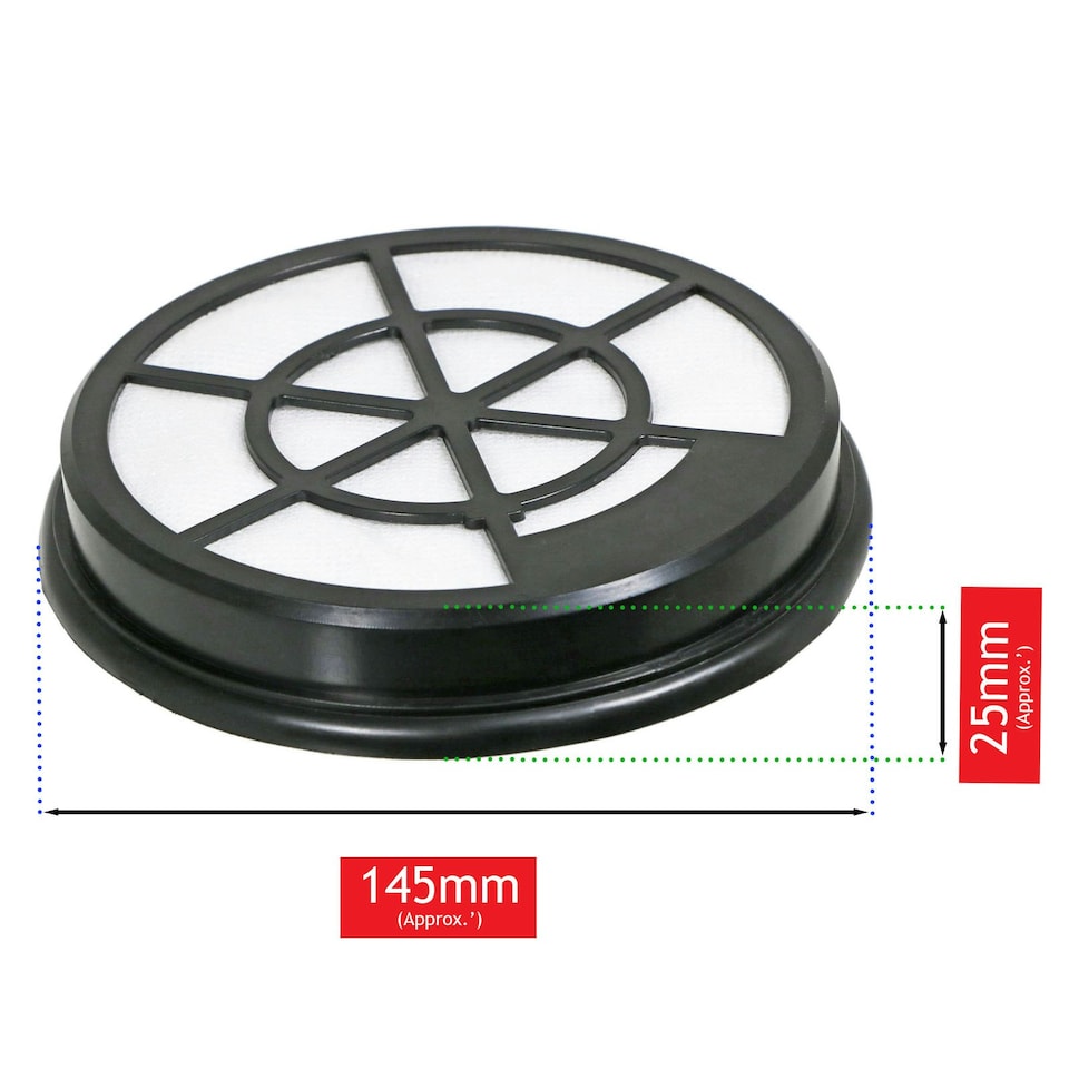 image 1 of SPARES2GO Foam Filter Kit for Morphy Richards 980563 980571 Cylinder Vacuum Cleaner