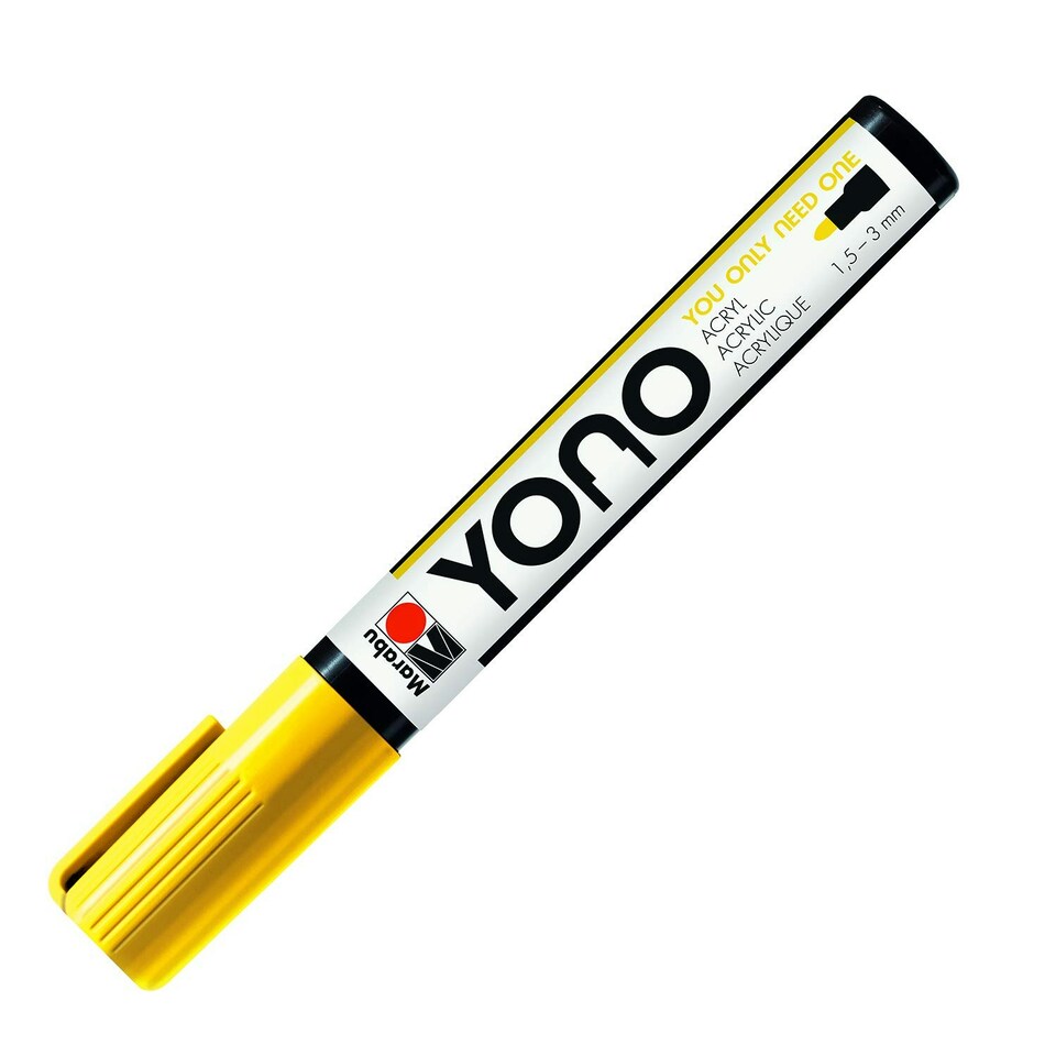 image 1 of Marabu YONO Marker - Yellow 019 - Bullet Tip 1.5-3mm - Marabu - MR12400103019
