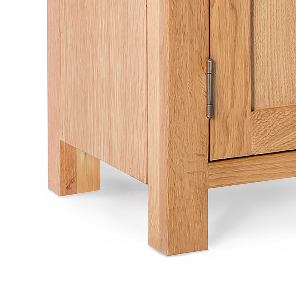 image 1 of Surrey Oak 140cm TV Unit - Fully Assembled By Roseland Furniture