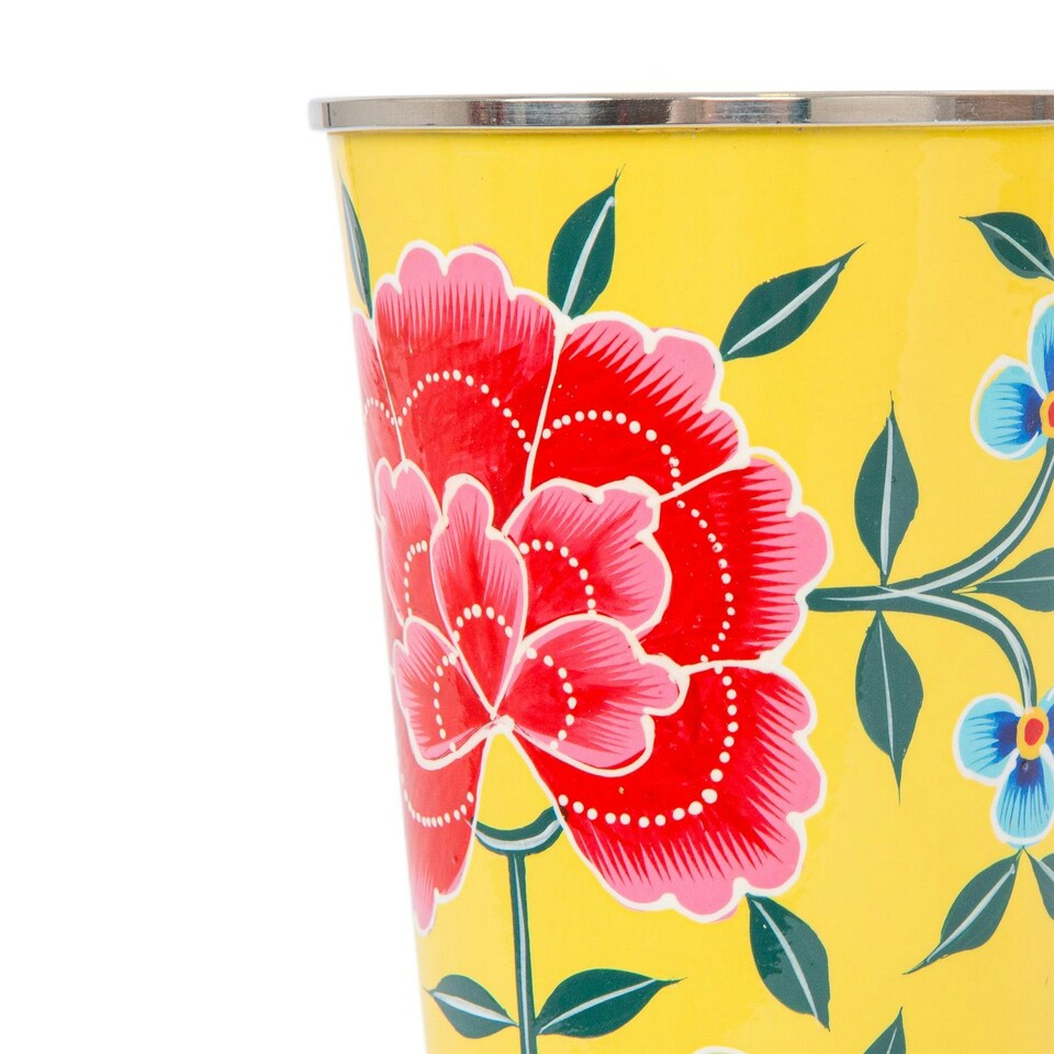 image 1 of BillyCan Hand-Painted Picnic Cup - 300ml - Buttercup Peony