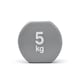 image 6 of Reebok 5kg Vinyl-Coated Cast Iron Dumbbell Pair, Grey, Anti-Roll | Multi | Grey | 9917
