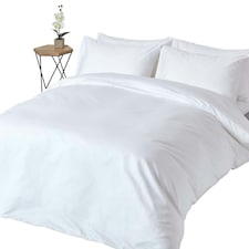 Homescapes White Egyptian Cotton Duvet Cover with Pillowcases 1000 TC, King | White | King