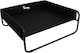 image 2 of Actiaspet Elevated Dog Bed Steel Frame Raised Pet Cot Black or Grey (Black, Large)