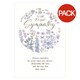 image 1 of Simon Elvin With Deepest Flowers Sympathy Greetings Card (Pack of 6) - White/Purple - One Size