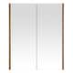 image 2 of Vida 2 Door Oak Effect Wall Cabinet Cream