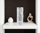 image 1 of Clear Textured Glass Flower Vase