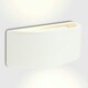 image 1 of ValueLights Pair Of Modern Planter Style White Ceramic Wall Lights | White