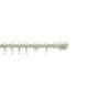 image 1 of 28mm Wooden White Curtain Pole Set 50cm | White | White