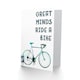 image 2 of Great Minds Ride Bike Bicycle Cyclist Card