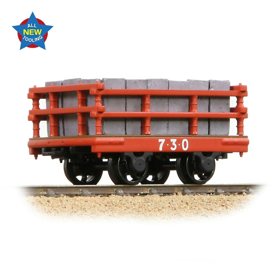 Bachmann NG7 Dinorwic Slate Wagon w/Sides Red Lightly Weathered 730