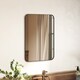 image 2 of HOMCOM Rectangle Bathroom Mirror, 50  70cm Metal Framed Wall Mirror, Decorative Mirror for Bedroom, Living Room, Entryway, Black