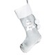 image 5 of Personalised Christmas Tree Luxury Silver Grey Stocking