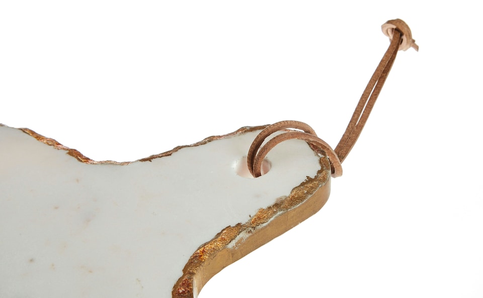image 1 of Maison by Premier Empire White Marble And Gold Foil Serving Paddle Board