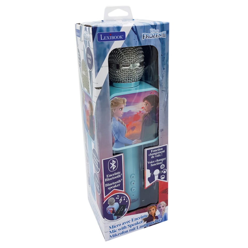 image 1 of Lexibook MIC240FZ Disney Frozen II Wireless Karaoke Microphone with Bluetooth