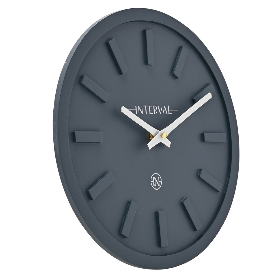 image 1 of Interval Minimalist Wall Clock 30cm - Navy Blue | Navy
