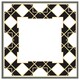 image 3 of Art dco diamond border (Picture Frame) Black | S