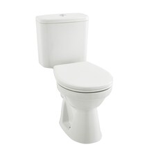 Premium OPEN BACK Toilet Set (Islington)  - Cistern - Soft Close Seat - Includes Chrome Flush Button