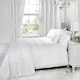 image 1 of Everdean Floral Polycotton Duvet Cover Set with Pillowcase White | Super King
