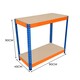 image 5 of S-Rax 2 Tier Workbench - 90cm x 45cm x 90cm Orange