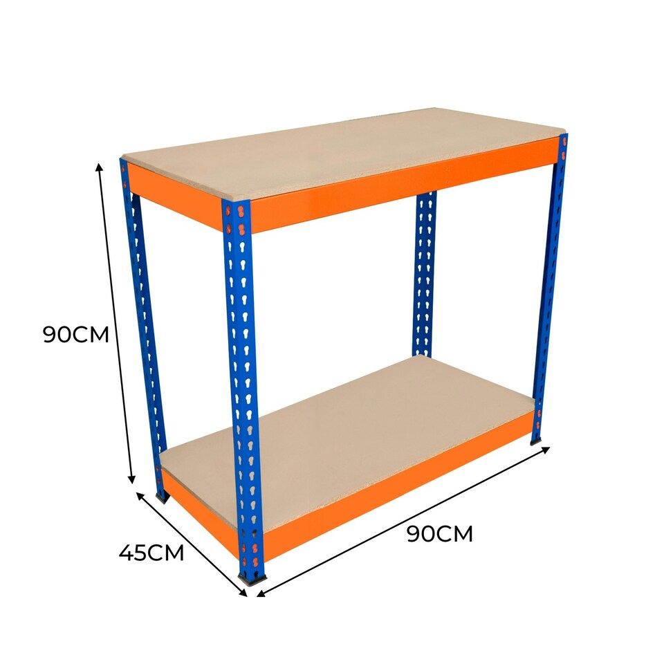 image 1 of S-Rax 2 Tier Workbench - 90cm x 45cm x 90cm Orange