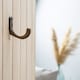 image 5 of Hammer & Tongs Single Coat Hook - W20mm x H55mm - Raw | Grey | Raw | One Size