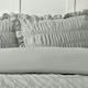 image 7 of Catherine Lansfield Seersucker Frill Silver Duvet Cover Set Grey | Double