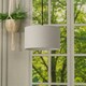 image 3 of ValueLights Reni Small Grey Fabric Pendant Shade