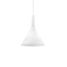 Cocktail 1 Light Small Dome Ceiling Pendant White, E14