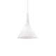 image 1 of Cocktail 1 Light Small Dome Ceiling Pendant White, E14