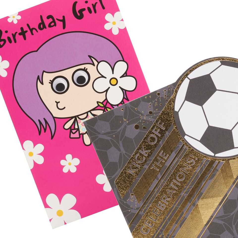 image 1 of UK Greetings | Birthday Card for Her/Girl | Happy Birthday Gifts | Her, Girls, Women | Cartoon Girl Design | With Envelope