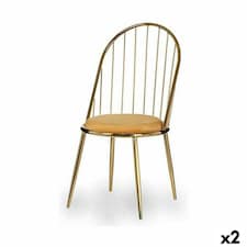 Chair Bars Golden Mustard 48 x 95,5 x 48 cm (2 Units) Yellow