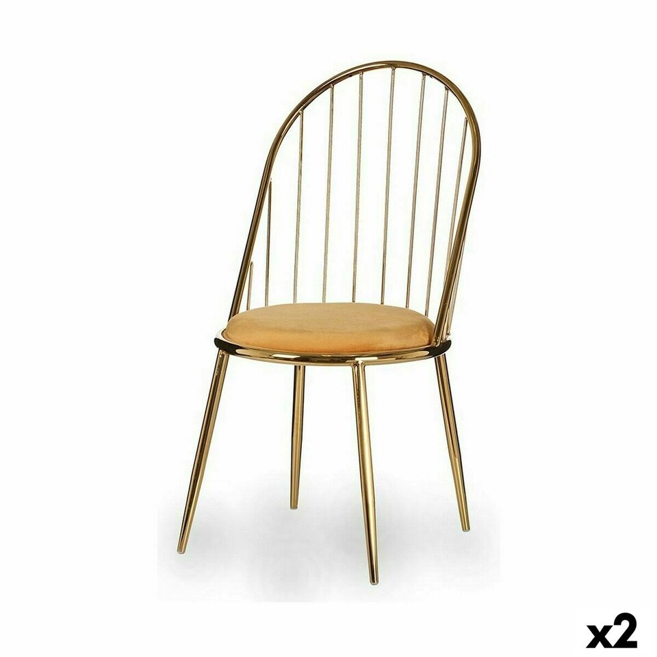 image 1 of Chair Bars Golden Mustard 48 x 95,5 x 48 cm (2 Units) Yellow