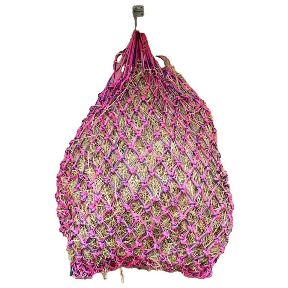 image 1 of Hy Slow Flow Elite Horse Hay Net - Navy/Dark Pink/Light Pink - One Size