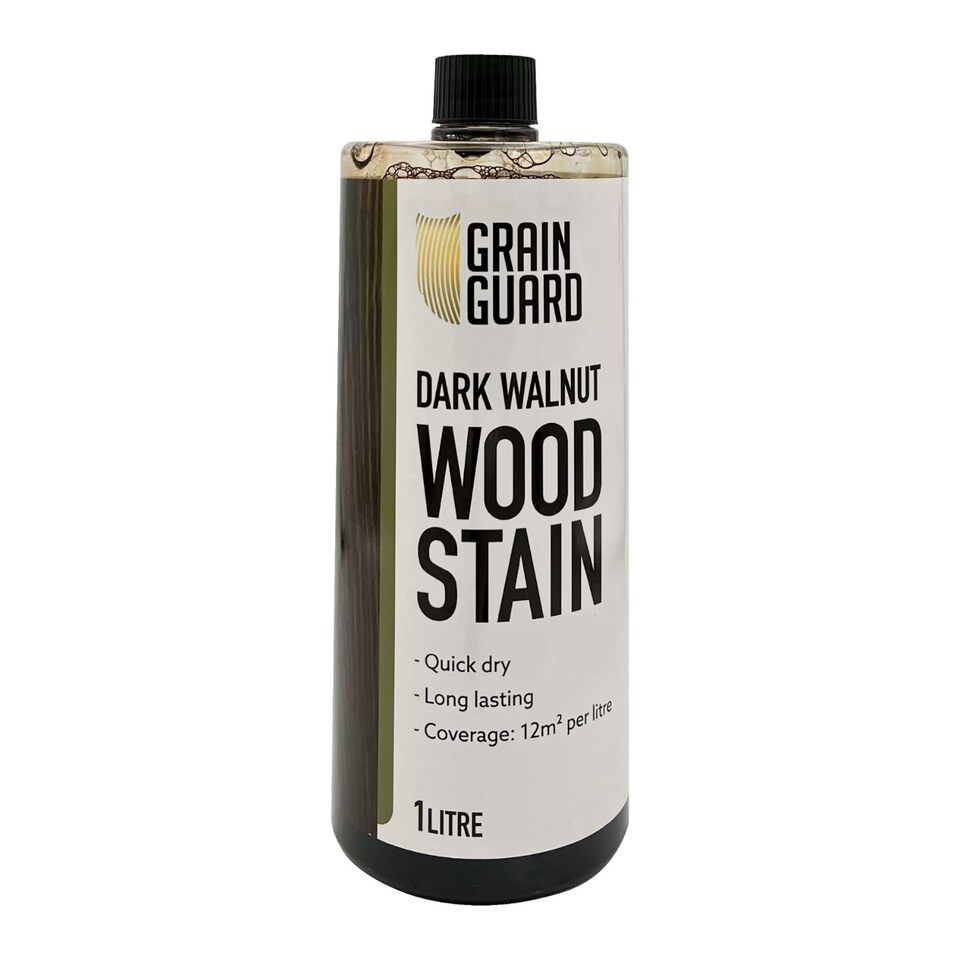 Grain Guard Water Based Wood Stain - Dark Walnut - 1l